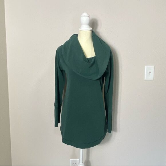 Soft Surroundings Green Cowl Neck Sweater W/ Floral Design On Back Womens Size S - Picture 14 of 15